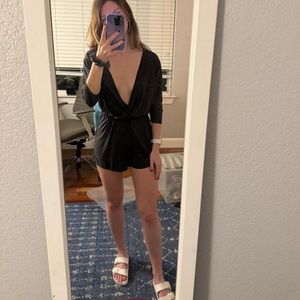 UO dark grey romper